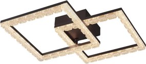 JUST LIGHT. 14732-18 - Plafonieră LED GLITRA LED/17,5W/230V neagră