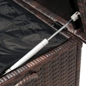 Ladă de depozitare din poliratan RICCO, 122x56x61cm, maro Casaria