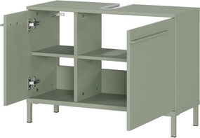 Dulap sub chiuvetă verde cu aspect mat 80x59 cm Laurino – Germania