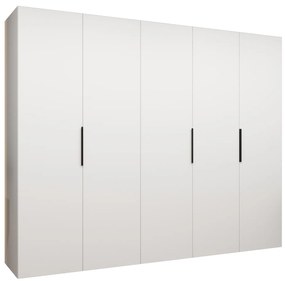 Dulap de haine 250 cm Mirabella 1 (alb + Negru). 1126371