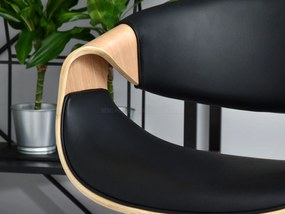 Scaun Bjorn H (stejar negru + crom). 1110650