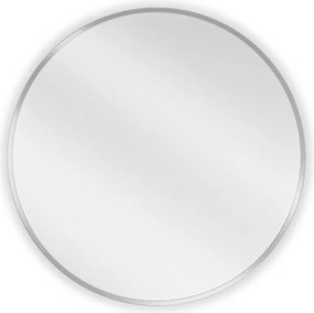 Mexen Loft oglindă de baie rotundă 60 cm, ramă inox - 9850-060-060-000-10