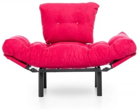 Fotoliu Extensibil Nitta Single, Fucsia