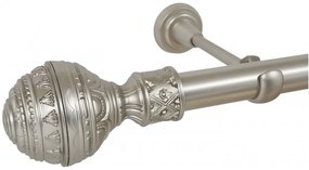 Galerie fara inele BETINA/25 - crom mat (Alege marime: 160 cm)