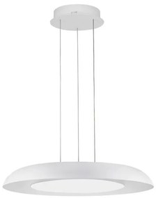 Lustra LED suspendata design modern EPOSI alba D-60cm