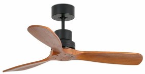 Ventilator de tavan cu telecomanda Mini LANTAU S negru/ lemn maro