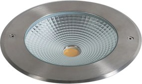 Set de 2 spoturi moderne de sol din oțel, inclusiv LED 20W - Bridge