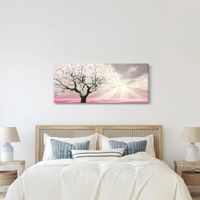 Tabloul copacului roz (120x50 cm)
