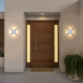 Brilagi - Aplică LED de exterior QUADRAY, 6W, 230V, albă, IP54