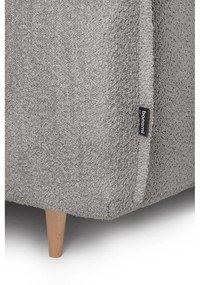 Canapea gri extensibilă cu tapițerie din stofă bouclé 215 cm Patti – Bonami Selection