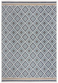 Covor pentru exterior și interior galben/albastru 120x170 cm Zia Trellis – Flair Rugs