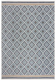 Covor pentru exterior și interior galben/albastru 160x230 cm Zia Trellis – Flair Rugs