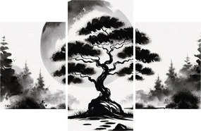 Tablou – Bonsai alb-negru (90x60 cm)