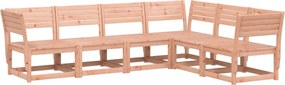vidaXL Set canapea de grădină, 6 piese, lemn masiv Douglas