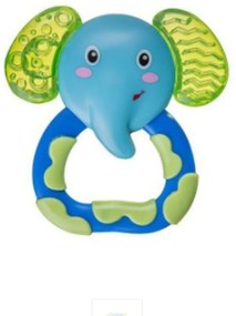 Jucărie zornăitoare cu inel dentiție AKUKU - Elefant