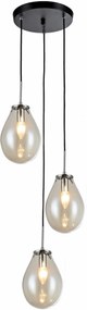 Light Prestige Fondi lampă suspendată 3x40 W negru-transparent LP-1214/3P