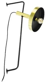 Lampa de perete design modern WHIZZ auriu/negru