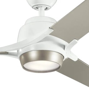 Ventilator LED dimabil de tavan Kichler KLF-ZEUS-60-WHT ZEUS LED/10W/230V + telecomandă