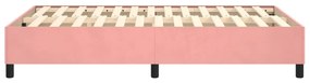 Cadru de pat box spring, roz, 120x200 cm, catifea Roz, 35 cm, 120 x 200 cm