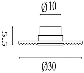 Searchlight 32210AM - Aplică de perete LED dimerizabilă CLEO LED/9,4W/230V, alamă