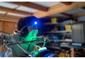 Ledlenser KIDCAMP6 RAINBOW - Lampă LED portabilă cu intensitate reglabilă, alimentare 3xAAA, IP44, albastru