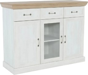 Comoda ROYAL K1S, pin nordic/stejar salbatic, PAL melaminat, 127x46x98