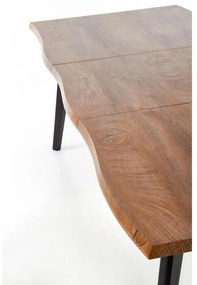 Masa de bucaterie Dickson, lemn natural/negru