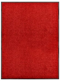 vidaXL Covoraș de ușă lavabil, roșu, 90 x 120 cm