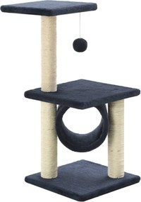 vidaXL Ansamblu pisici, stâlpi din funie sisal, bleumarin, 65 cm