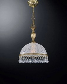 Lustra design clasic realizata manual din alama si Cristal Scholer 6200
