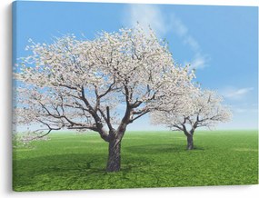 Tablou cu copaci (70x50 cm)