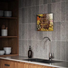 Tablou din sticlă 30x30 cm Pasta – Styler