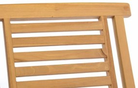 Scaun de grădină pliabil DIVERO Hantown - lemn de tec