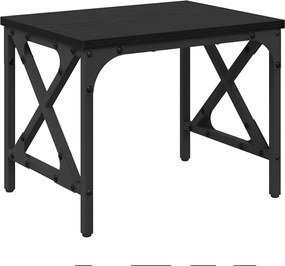 vidaXL Suport pentru imprimantă Ajustabil Stejar Negru 40 x 30 x 31 cm