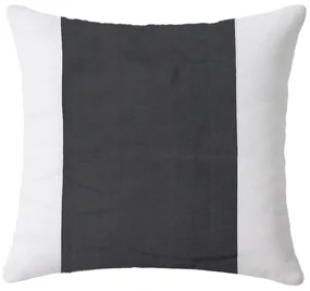 Set 2 huse decorative pentru perne TIRLAN 45x45 cm, gri-alb