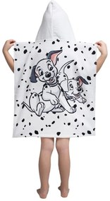 Halat pentru copii alb din frotir 101 Dalmatins – Jerry Fabrics
