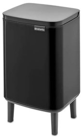 Coș Brabantia Bo Small Hi 1006645, 7 L, Ridicat, Deschidere lină și silențioasă, Bază antiderapantă, Negru