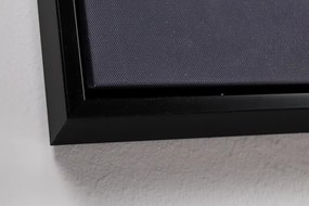 Tablou decorativ gri/auriu din lemn de Pin si panza, 102,6x4,3x142,6 cm, Bold Light Bizzotto