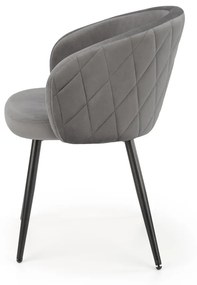 Scaun K430 velvet gri