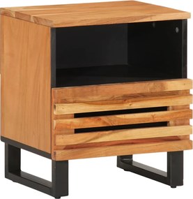 vidaXL Noptieră, 40x34x46 cm, lemn masiv de acacia