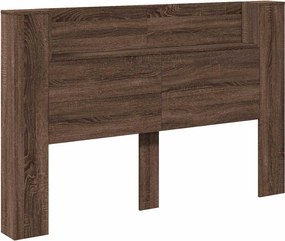 vidaXL Tăblie cap Stejar închis 160 x 16,5 x 103,5 cm Lemn compozit