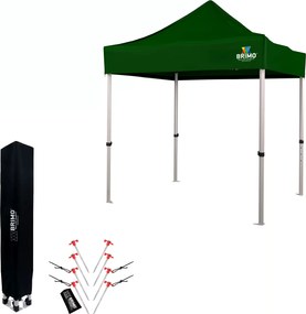 Cort de vânzare pliabil din aluminiu fără pereți | BRIMO Exclusive Alu 2x2 m - fără pereți - Verde