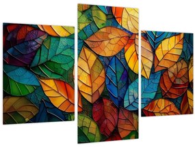 Tablou - Mozaic din frunze (90x60 cm)