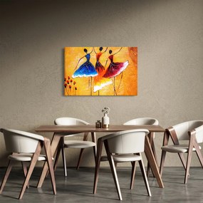 Tablou - Pictură în ulei, balerina (90x60 cm)