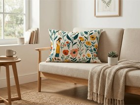 Husa de perna din bumbac FLOVINA POLY 50x70 cm, colorat