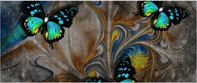 Tablou - Fluturi strălucitori în imagine (120x50 cm)