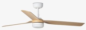 Lustra cu Ventilator si telecomanda PUNT M LED alb/artar
