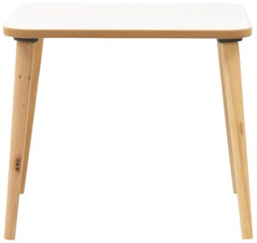 Masa copii Jerry alb - culoare lemn natural 50x50x43cm