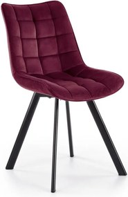Scaun de dining COMORO, roșu închis, 1 buc.