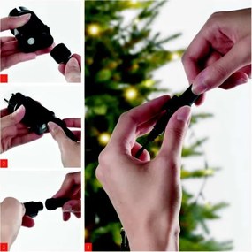 Instalație LED de Crăciun de exterior 100xLED 15m IP44 alb rece